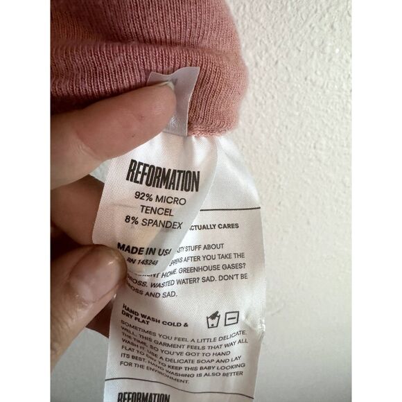 Reformation Mock Neck Knit Cropped Tank Top - Picture 4 of 5